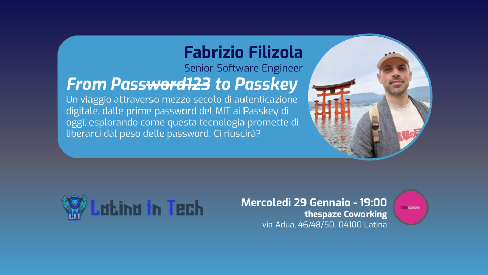 Event cover image From Password to Passkey